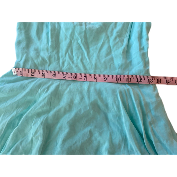 Aritizia Talula Lipinski Soft VNeck Sleeveless Fit And Flare Mini Dress Blue 4 ⛸ - Picture 4 of 8